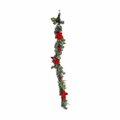 Artilugio 6 ft. Pine Garland Poinsettia, Berries, Snowcap Pinecones AR3323627